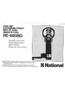 National PE 480 SG manual. Camera Instructions.